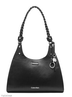 Vegan Leather Satchel Handbag Triple Compartment Organizer